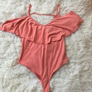 Suede bodysuit